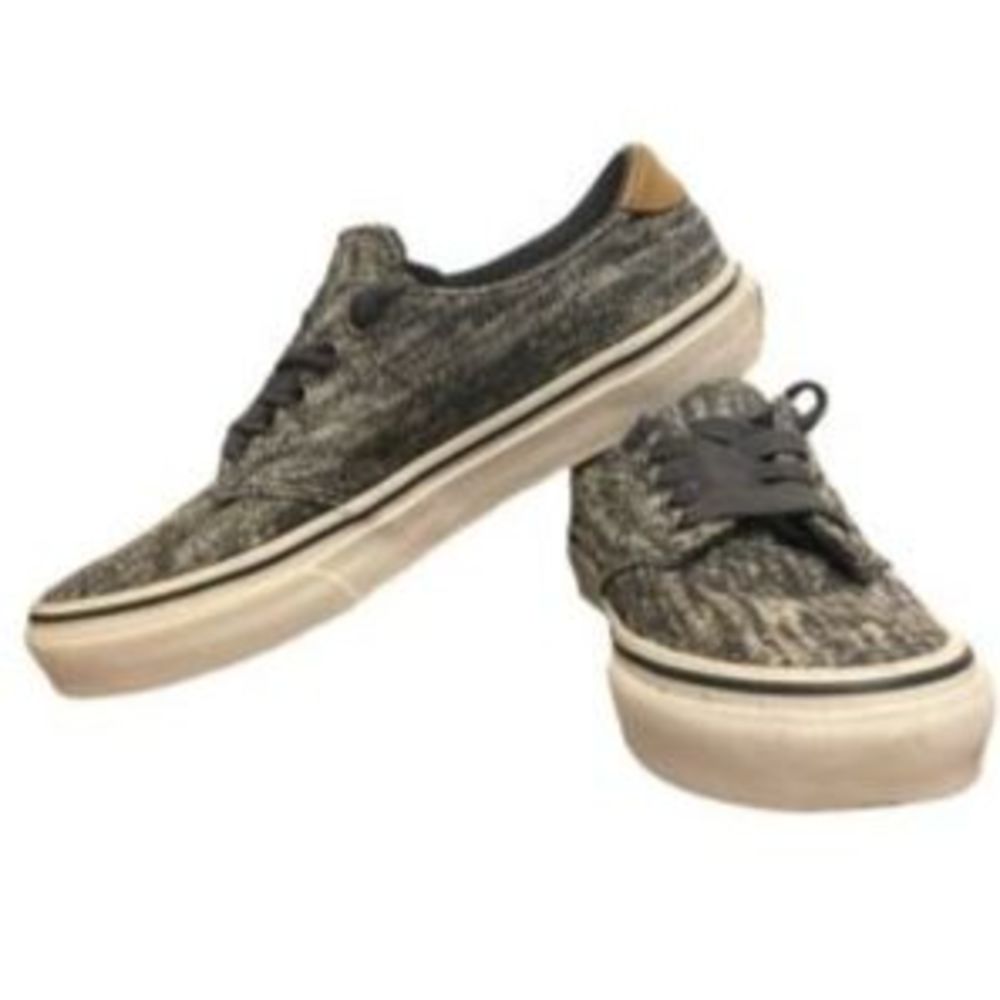 VANS Women’s Sz  6 Atwood Sneaker Navy Leather Ortholite Shoes